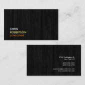 トレンディーグレイモダン魅力的な名刺 名刺 (正面/裏面)