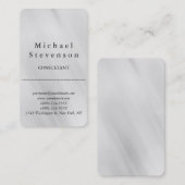 トレンディーグレイ丸いコーナー名刺 名刺 (正面/裏面)