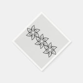 トレンディーグレイ銀スモダンタイル模様 スタンダードカクテルナプキン (角)