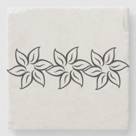 トレンディーグレイ銀スモダンタイル模様 ストーンコースター