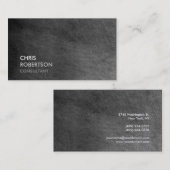トレンディーグレイ黒板魅力的な名刺 名刺 (正面/裏面)