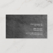 トレンディーグレイ黒板魅力的な名刺 名刺 (裏面)