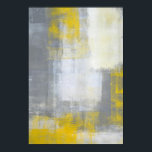 トレンディーグレーとイエロー抽象芸術アート ポスター<br><div class="desc">この製品を作成するために使用される画像は、T30 Galleryのオリジナル絵画抽象芸術アートである。</div>