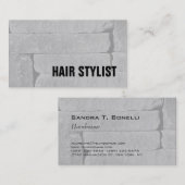 トレンディーグレーウォールモダン美容師 名刺 (正面/裏面)