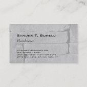 トレンディーグレーウォールモダン美容師 名刺 (裏面)