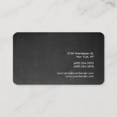 トレンディーグレーシャルボードアトラクティブプレーンシック 名刺 (裏面)