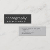 トレンディーグレースキニーフォトグラファーの名刺 スキニー名刺 (正面/裏面)