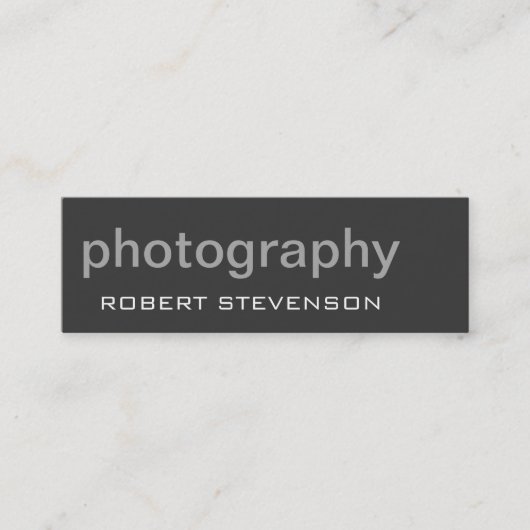 トレンディーグレースキニーフォトグラファーの名刺 スキニー名刺 (正面)
