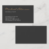 トレンディーグレースクリプトコンサルタントの名刺 名刺 (正面/裏面)