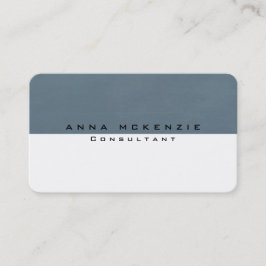 トレンディーグレーブルーホワイトユニーククリエイティブ 名刺