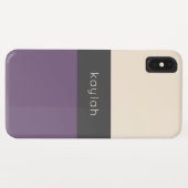 トレンディーグレープカラーブロックパターン名 Case-Mate iPhoneケース (裏面(横))