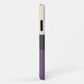 トレンディーグレープカラーブロックパターン(任意の名前) Case-Mate iPhoneケース (裏面/右)