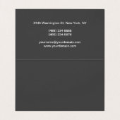 トレンディーグレーメイクアップアーティストヘアドレッサープロフェッショナル 名刺 (内部フラット)