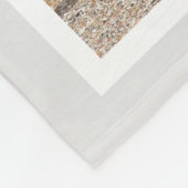 トレンディーグレーモノクロファミリーフォトコラージュ フリースブランケット (角)