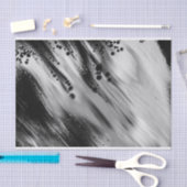 トレンディーグレー/ブラック抽象芸術、デコパージュバッグスタッフィング 薄葉紙 (クラフト)