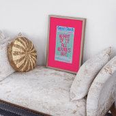 トレンディーゲストチェックウォールアートポスター ポスター