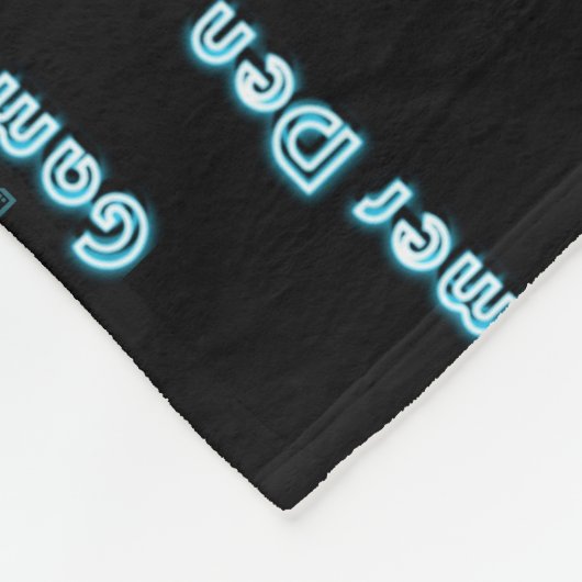 トレンディーゲーマーズデンコージーブランケットネオンルックと フリースブランケット (角)