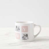 トレンディーコラージュフォト&パステルピンク最高のモマイギフト エスプレッソカップ (右)
