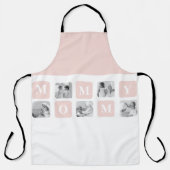 トレンディーコラージュフォト&パステルピンク最高のモマイギフト エプロン (正面)