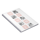 トレンディーコラージュフォト&パステルピンク最高のモマイギフト ノートブック (右側)