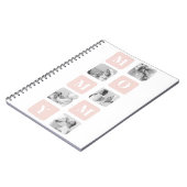 トレンディーコラージュフォト&パステルピンク最高のモマイギフト ノートブック (左側)