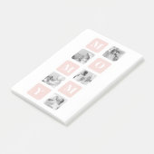 トレンディーコラージュフォト&パステルピンク最高のモマイギフト ポストイット (アングル)