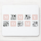 トレンディーコラージュフォト&パステルピンク最高のモマイギフト マウスパッド (正面)