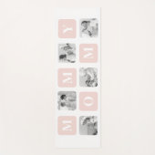 トレンディーコラージュフォト&パステルピンク最高のモマイギフト ヨガマット (正面)