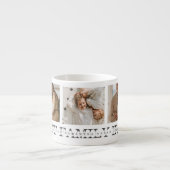 トレンディーコラージュ写真と最高の家族のエバ最高のギフト エスプレッソカップ (正面)