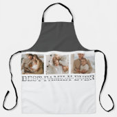 トレンディーコラージュ写真と最高の家族のエバ最高のギフト エプロン (正面)