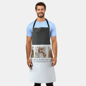 トレンディーコラージュ写真と最高の家族のエバ最高のギフト エプロン (着用した状態)