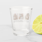 トレンディーコラージュ写真と最高の家族のエバ最高のギフト ショットグラス (裏面)