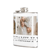 トレンディーコラージュ写真と最高の家族のエバ最高のギフト フラスク (左)