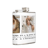 トレンディーコラージュ写真と最高の家族のエバ最高のギフト フラスク (右)