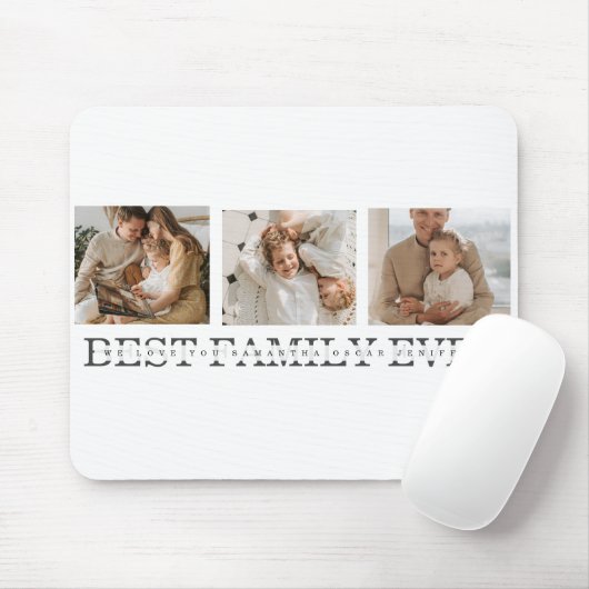 トレンディーコラージュ写真と最高の家族のエバ最高のギフト マウスパッド (マウス)