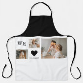 トレンディーコラージュ写真&私たちは愛あなたパパのギフト エプロン (正面)