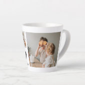 トレンディーコラージュ写真&私たちは愛あなたパパのギフト カフェラテマグ (右アングル)