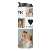 トレンディーコラージュ写真&私たちは愛あなたパパのギフト タンブラー (回転右)