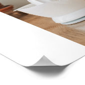 トレンディーコラージュ写真&私たちは愛あなたパパのギフト ポスター (角)