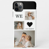 トレンディーコラージュ写真&私たちは愛あなたパパのギフト iPhoneケース (裏面)