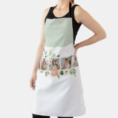 トレンディーコラージュ家族の写真と花ギフト エプロン (インサイチュ)