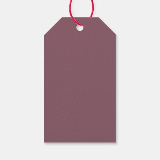 トレンディーコラージュ家族の写真カラフル花ギフト ギフトタグ (裏面)