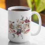 トレンディーコラージュ家族の写真カラフル花ギフト コーヒーマグカップ<br><div class="desc">トレンディーコラージュ家族の写真カラフル花ギフト</div>