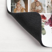 トレンディーコラージュ家族の写真カラフル花ギフト マウスパッド (コーナー)