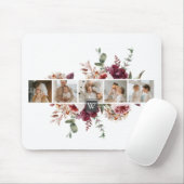 トレンディーコラージュ家族の写真カラフル花ギフト マウスパッド (マウス)