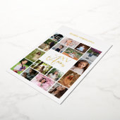 トレンディーコラージュ15アニオス16枚スペインの写真タイムライン 箔招待状 (回転した状態)