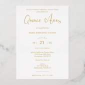 トレンディーコラージュ15アニオス16枚スペインの写真タイムライン 箔招待状 (裏面)