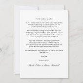 トレンディーコラージュ3枚結婚の写真の婚約したカップル セーブザデート (裏面)