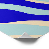 トレンディーコンテンポラリーフローラのシームレスなパターン。 ポスター (角)