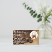 トレンディーコーヒーショップ歩道カフェ 名刺 (スタンド正面)